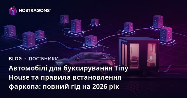 Автомобілі для буксирування Tiny House та правила встановлення фаркопа: повний гід на 2026 рік