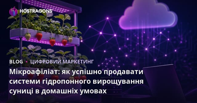 Мікроафіліат: як успішно продавати системи гідропонного вирощування суниці в домашніх умовах