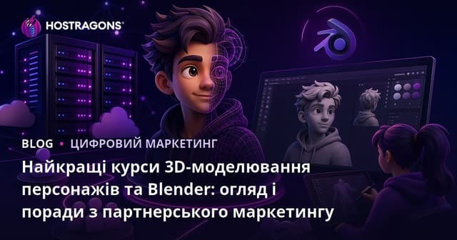 Найкращі курси 3D-моделювання персонажів та Blender: огляд і поради з партнерського маркетингу