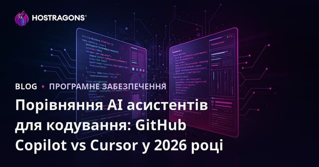 Порівняння AI асистентів для кодування: GitHub Copilot vs Cursor у 2026 році