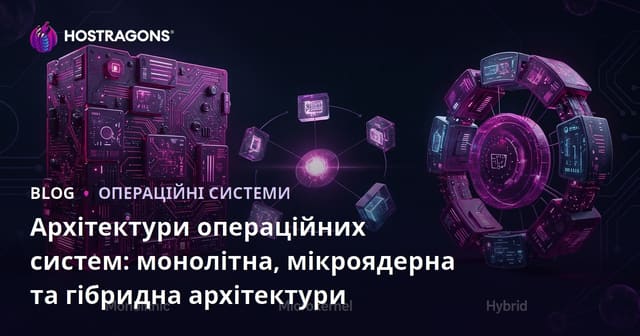 Архітектури операційних систем: монолітна, мікроядерна та гібридна архітектури