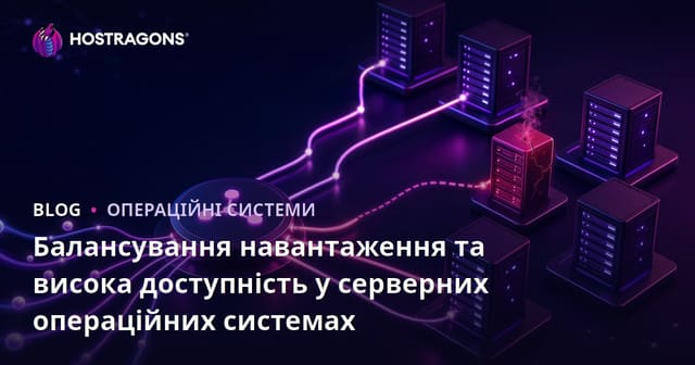 Балансування навантаження та висока доступність у серверних операційних системах