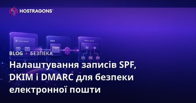 Налаштування записів SPF, DKIM і DMARC для безпеки електронної пошти