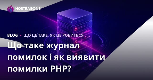 Що таке журнал помилок і як виявити помилки PHP?