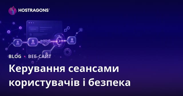 Керування сеансами користувачів і безпека
