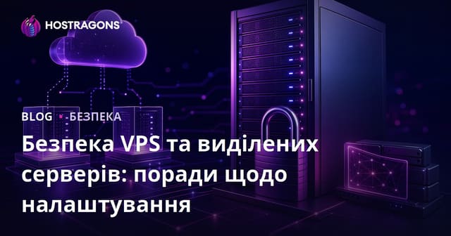 Безпека VPS та виділених серверів: поради щодо налаштування