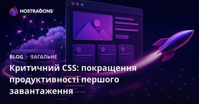 Критичний CSS: покращення продуктивності першого завантаження