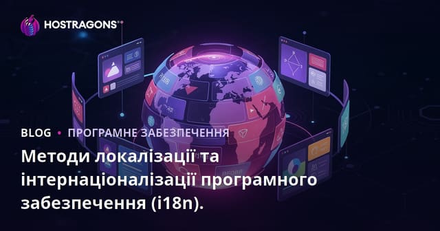 Методи локалізації та інтернаціоналізації програмного забезпечення (i18n).