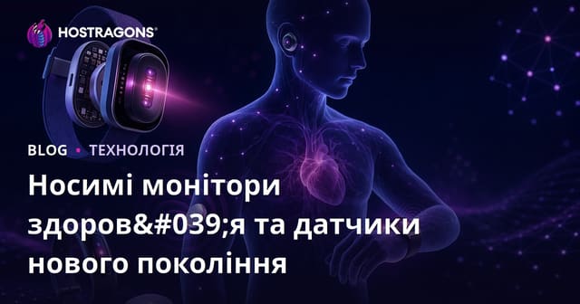 Носимі монітори здоров'я та датчики нового покоління