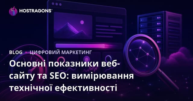Основні веб-метрики та SEO: Технічна оцінка продуктивності