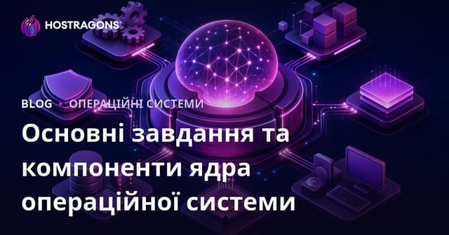 Основні завдання та компоненти ядра операційної системи