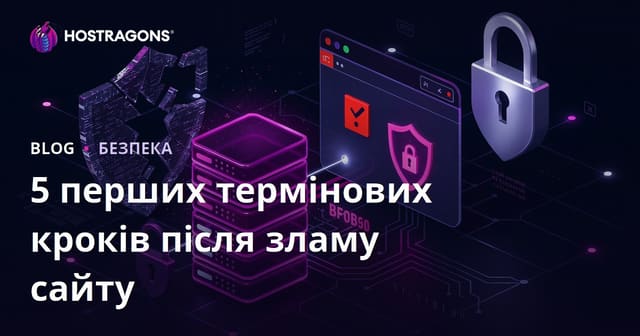 Перший 5 терміновий крок відновлення, коли ваш сайт зламано