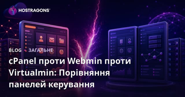 cPanel проти Webmin проти Virtualmin: Порівняння панелей керування