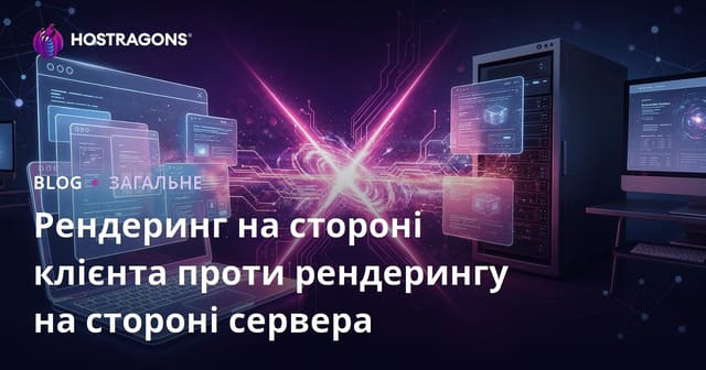 Рендеринг на стороні клієнта проти рендерингу на стороні сервера