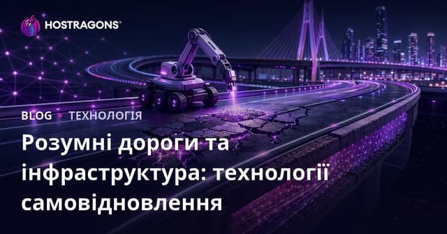 Розумні дороги та інфраструктура: технології самовідновлення