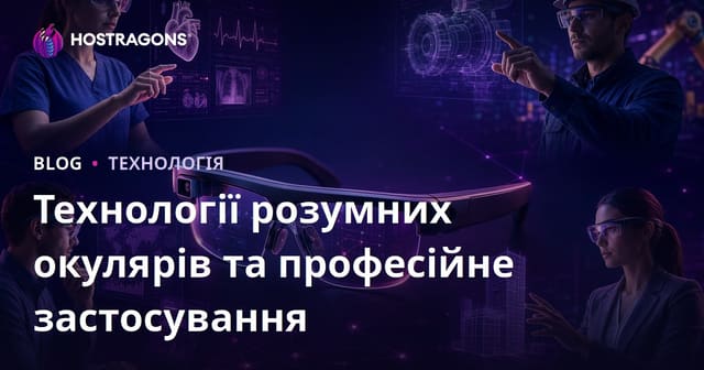 Технології розумних окулярів та професійне застосування