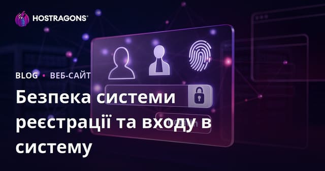 Безпека системи реєстрації та входу в систему
