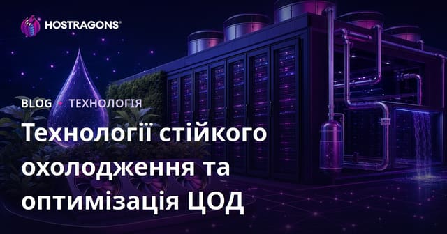 Технології сталого охолодження та оптимізація дата-центрів