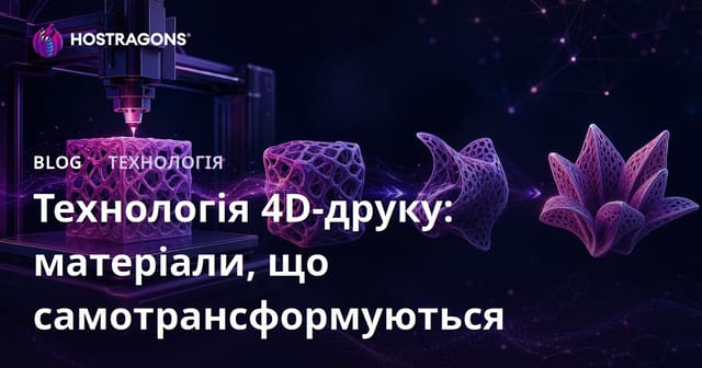 Технологія 4D-друку: матеріали, що самотрансформуються