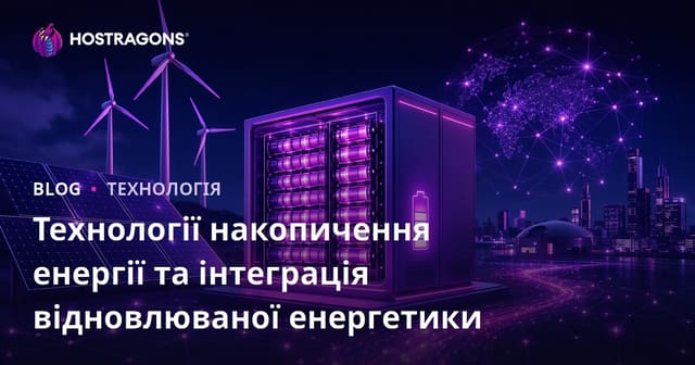 Технології накопичення енергії та інтеграція відновлюваної енергетики