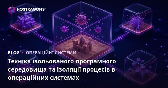 Техніка ізольованого програмного середовища та ізоляції процесів в операційних системах