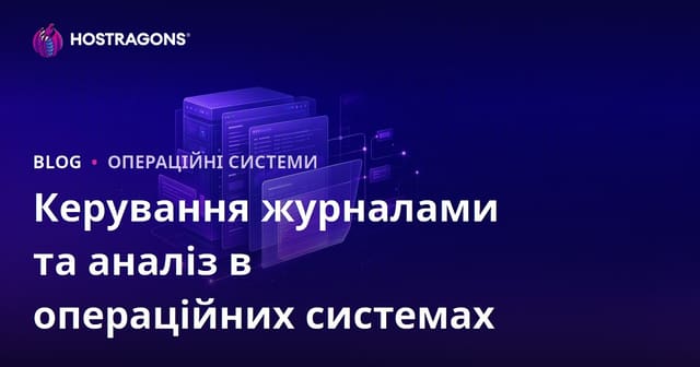 Керування журналами та аналіз в операційних системах