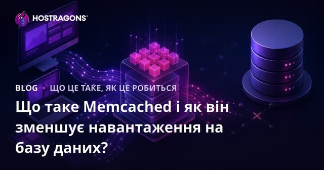 Що таке Memcached і як він зменшує навантаження на базу даних?