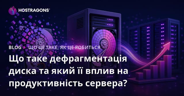 Що таке дефрагментація диска та який її вплив на продуктивність сервера?