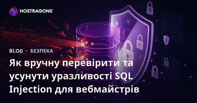 Як вручну перевірити та усунути уразливості SQL Injection для вебмайстрів