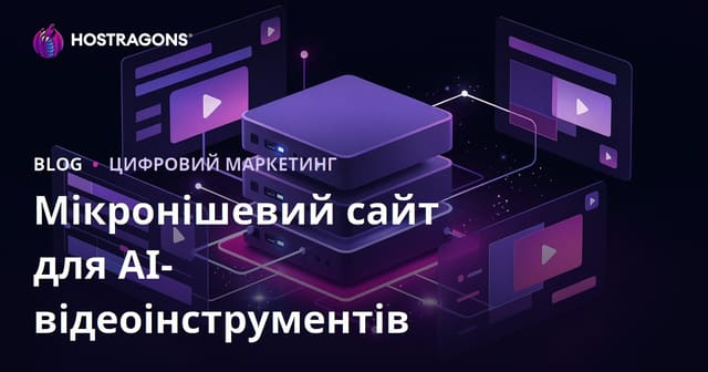 Як створити мікронішевий сайт про AI-інструменти для відеомонтажу (CapCut, Runway) в Україні
