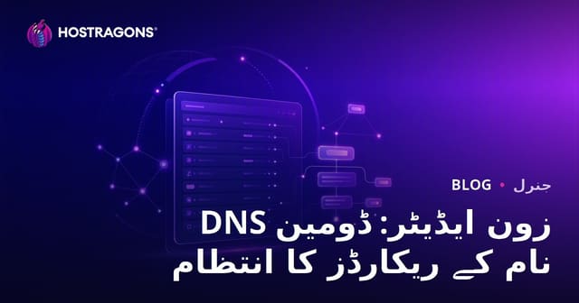 DNS زون ایڈیٹر: ڈومین نام کے ریکارڈز کا انتظام