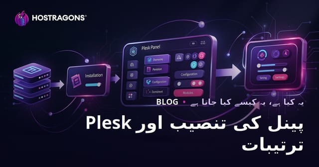 Plesk پینل کی تنصیب اور سیٹنگز