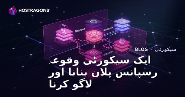 سیکیورٹی ایونٹ رسپانس پلان بنانے اور اس پر عمل کرنے کا مکمل رہنماء