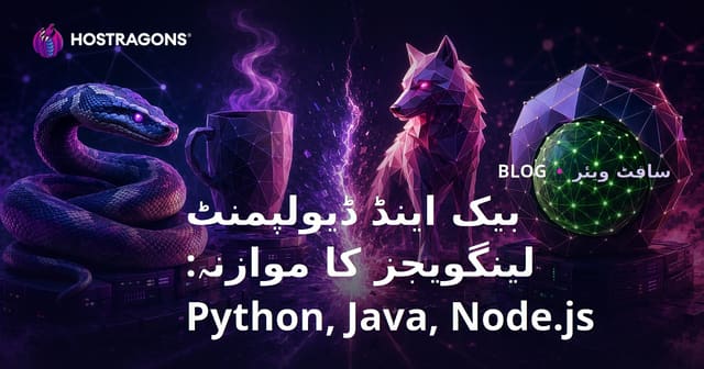 بیک اینڈ ڈیولپمنٹ لینگویجز کا موازنہ: Python, Java, Node.js