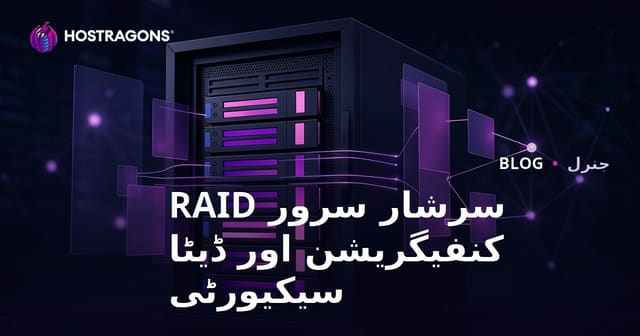 سرشار سرور RAID کنفیگریشن اور ڈیٹا سیکیورٹی