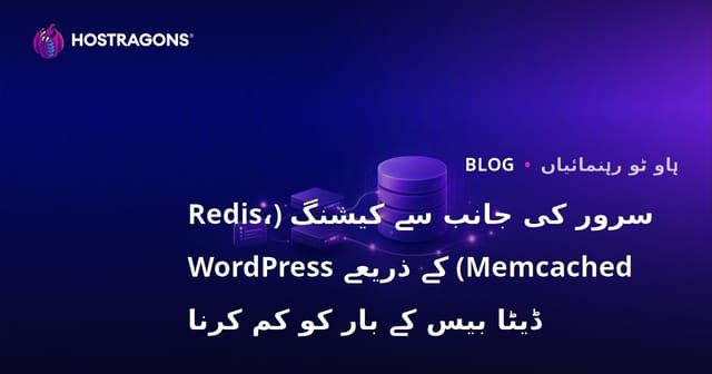 سرور کی جانب سے کیشنگ (Redis، Memcached) کے ذریعے WordPress ڈیٹا بیس کے بار کو کم کرنا