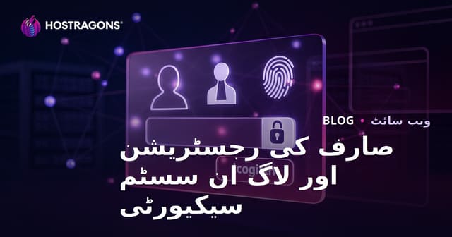 صارف کی رجسٹریشن اور لاگ ان سسٹم سیکیورٹی