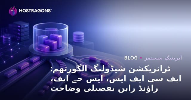 ٹرانزیکشن شیڈولنگ الگورتھم: ایف سی ایف ایس، ایس جے ایف، راؤنڈ رابن تفصیلی وضاحت