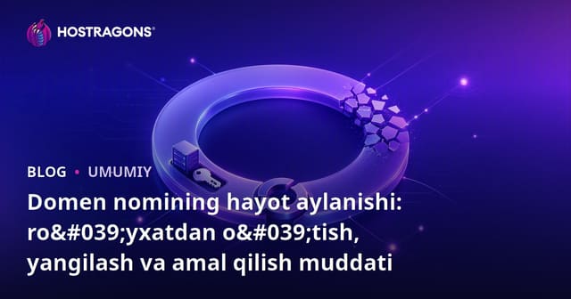 Domen Nomi Hayoti Davri: Ro'yhatdan Tog'ishdan Kesishga Qadar
