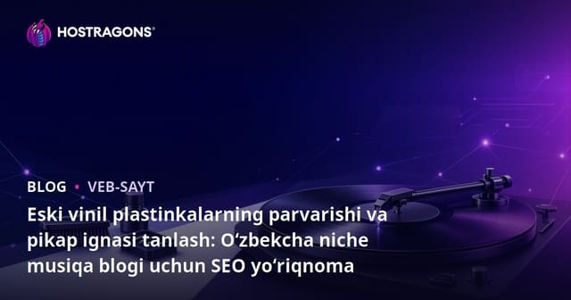 Eski vinil plastinkalarning parvarishi va pikap ignasi tanlash: Oʻzbekcha niche musiqa blogi uchun SEO yoʻriqnoma