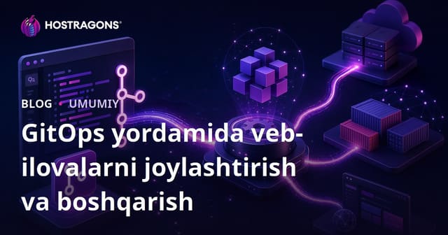 GitOps yordamida Veb Ilova Tarqatish va Boshqarish