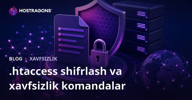 .htaccess faylini shifrlash va sayt xavfsizligini oshirish buyruqlari