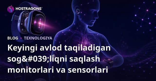 Yangi Avlod Kiysuborish Salomatlik Monitorlari va Sensorlar