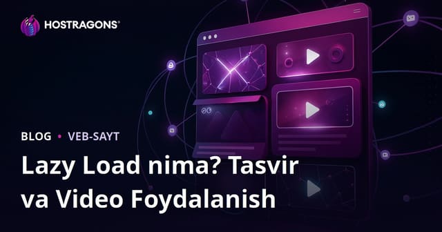 Lazy Load (Kechiktirib Yuklash) Nima? Sayt Tasvirlari va Videolarda Qo‘llash