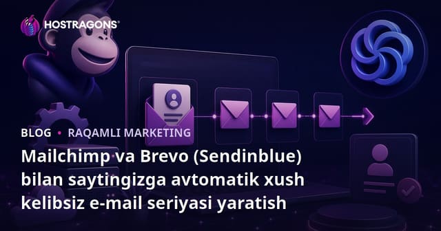 Mailchimp va Brevo (Sendinblue) bilan saytingizga avtomatik xush kelibsiz e-mail seriyasi yaratish