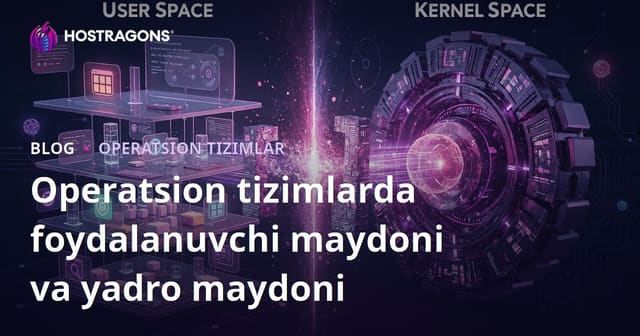 Operatsion Tizimlarda Foydalanuvchi Maydoni va Yadro Maydoni