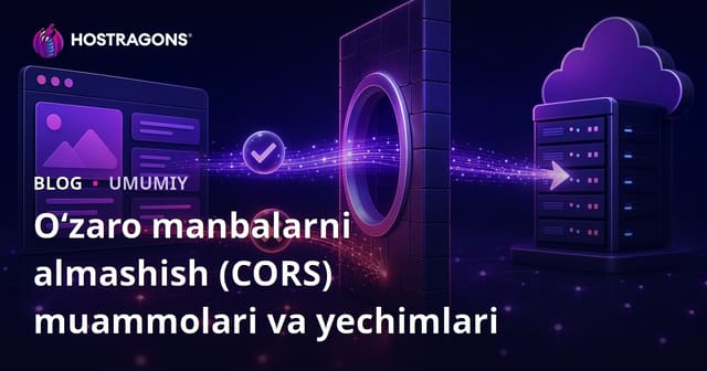 Cross-Origin Resource Sharing (CORS) Masalalari va Ularga Qarshi Halqlar