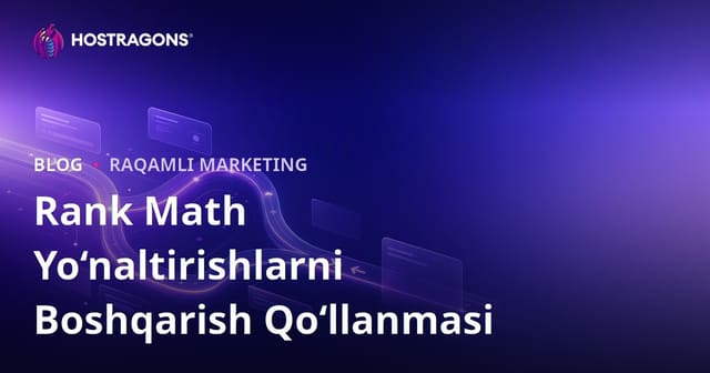 WordPress uchun Rank Math bilan zamonaviy URL yoʻnaltirish va SEO boshqaruvi