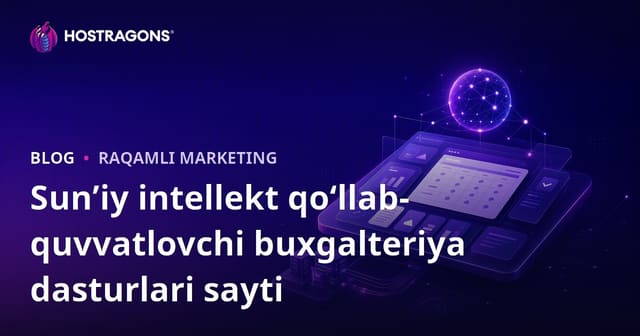 Faqat Sun’iy Intellekt yordamida ishlaydigan buxgalteriya dasturlarini tahlil qiladigan B2B moliya sayti qanday ochiladi?