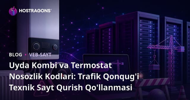Uyda Kombi va Termostat Nosozlik Kodlari: Trafik Qonqug'i Texnik Sayt Qurish Qo'llanmasi